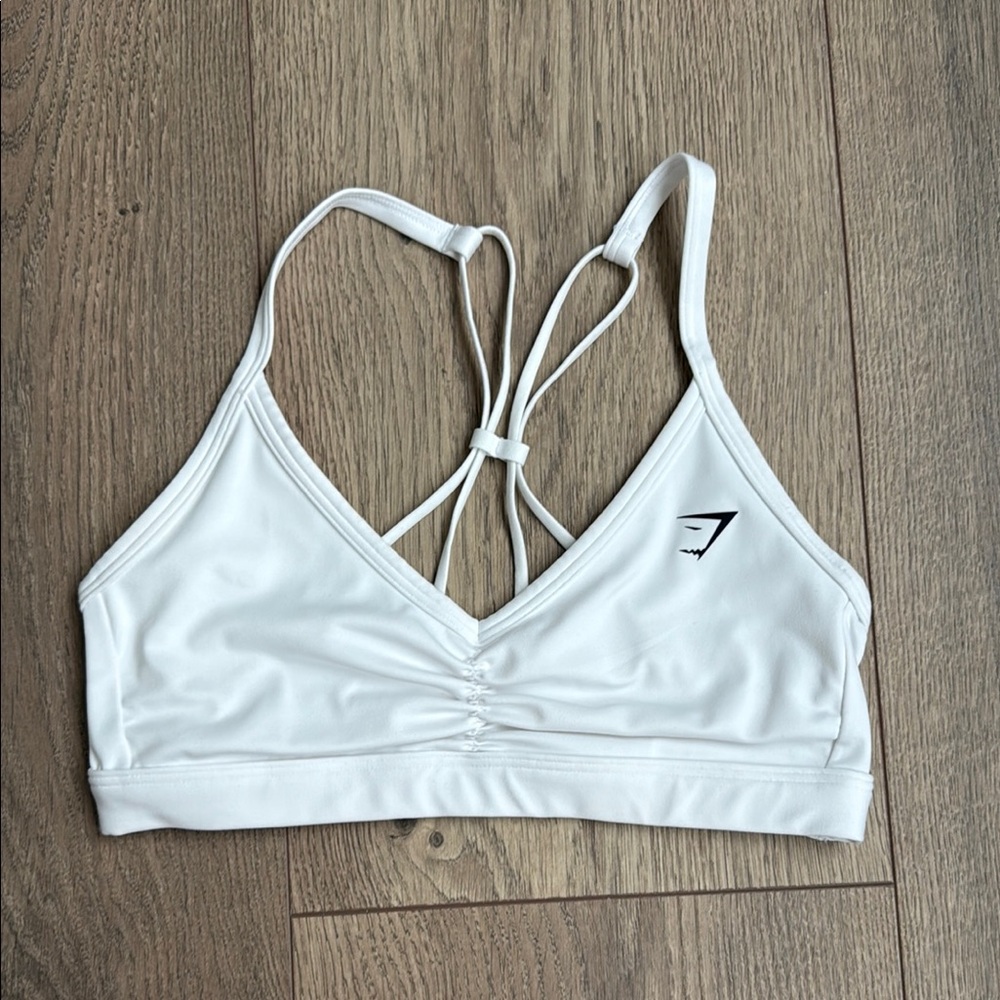 White Sports Bra
